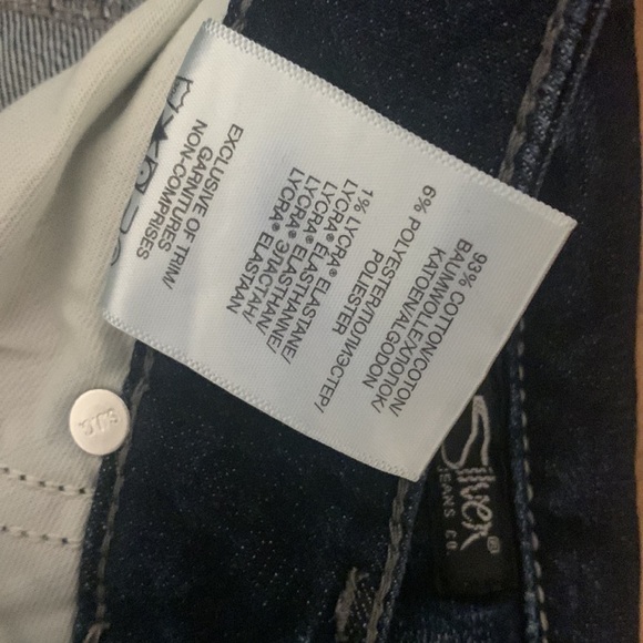 Silver Jeans Women's Skinny Jeans - Dark Blue - Picture 5 of 7